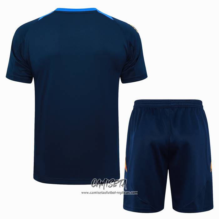 Chandal del Juventus 2024-2025 Manga Corta Azul - Pantalon Corto